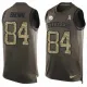 NFL Pittsburgh Steelers #84 Brown Limited Green Salute to Service Tank Top
