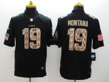 New Kansas City Chiefs #19 Montana Black NFL Limited Salute to Service Jersey