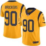 NFL Los Angeles Rams #90 Brockers Yellow Vapor Limited Jersey