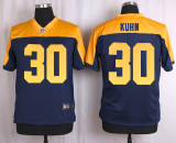 Nike Green Bay Packers #30 Kuhn Yellow Blue Elite Jersey