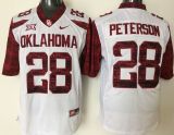 NCAA Oklahoma Sooners #28 Adrian Peterson White Jersey