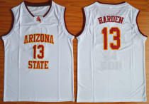 NCAA Arizona State Sun #13 Devils James Harden College Basketball Jersey White