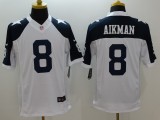 NFL Dallas Cowboys #8 Aikman White Thanksgiving Limited Jersey