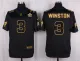 Mens Tampa Bay Buccaneers #3 Winston Pro Line Black Gold Collection Jersey