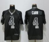 NEW Nike Oakland Raiders 4 Carr Drift Fashion Black Elite Jersey