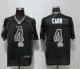 NEW Nike Oakland Raiders 4 Carr Drift Fashion Black Elite Jersey