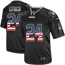 NFL Oakland Raiders #24 Lynch USA Flag Jersey