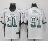 Nike Philadelphia Eagles #91 Cox Drift Fashion White Elite Jersey