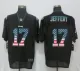 Nike Philadelphia Eagles 17 Jeffery USA Flag Fashion Black Elite Jersey