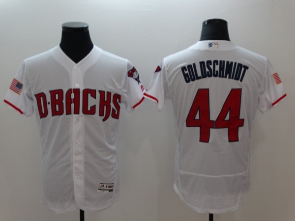 MLB Arizona Diamondbacks #44 Goldy White Elite Jersey