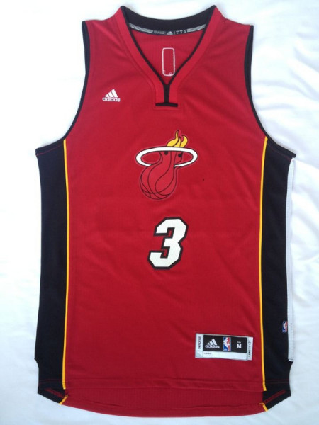 NBA Miami Heat #3 Dwyane Red Christmas Eve 2014 Jersey