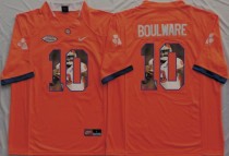 NCAA Clemson Tigers Orange #10 Boulware Orange Fashion Jersey