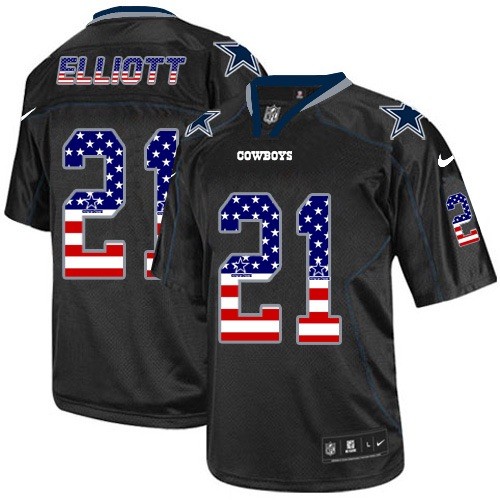 NFL Dallas Cowboys #21 Elliott USA Flag Jersey