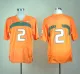 Nike Miami Hurricanes 2 Orange College Football Jersey