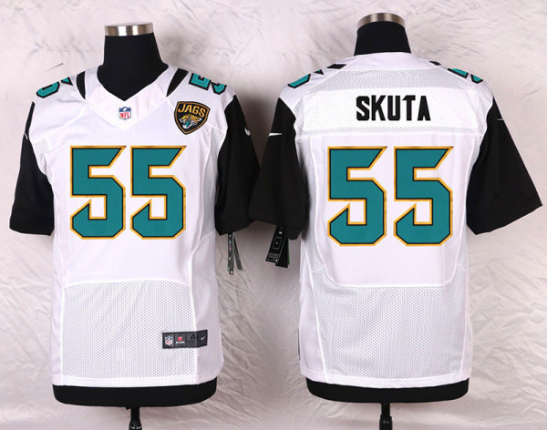 Nike Jacksonville Jaguars #55 Skuta White Elite Jersey