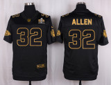 Mens Kansas City Chiefs #32 Allen Pro Line Black Gold Collection Jersey