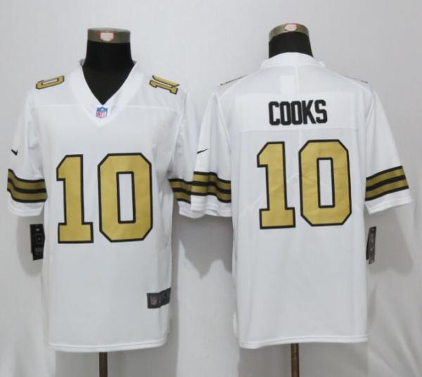 New Nike New Orleans Saints 10 Cooks Navy White Color Rush Limited Jersey