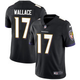 NFL Baltimore Ravens #17 Wallace Black Vapor Limited Jersey