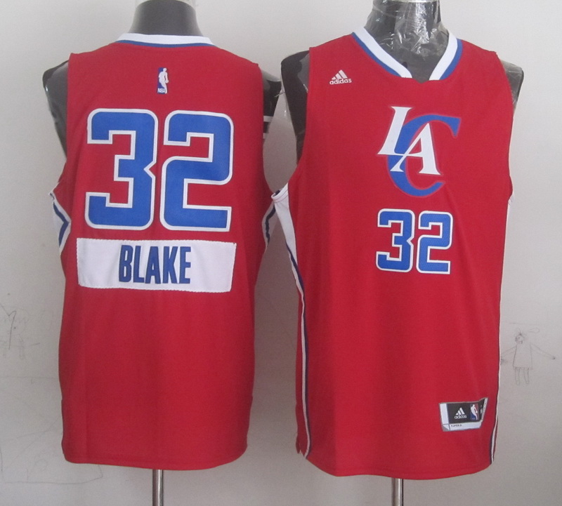 US$ 20.00 - NBA Los Angeles Clippers #32 Blake Red Christmas 2015 ...