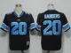NFL Detroit Lions Barry Sanders #20 Black Throwback Jersey