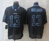 New Nike Carolina Panthers 13 Benjamin Lights Out Black Elite Jerseys