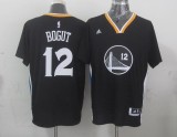 NBA Golden State Warriors #12 BOGUT Black Short-Sleeve Jersey