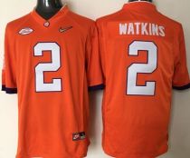 NCAA Clemson Tigers #2 Watkins Orange 2016 Jersey