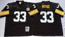 NFL Pittsburgh Steelers #33 Hoge Black Throwback Jersey