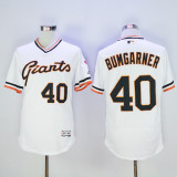 MLB San Francisco Giants #40 Bumgarner White Pullover Throwback Jersey