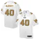 Mens NFL Tampa Bay Buccaneers #40 Alstott White Gold Collection Jersey