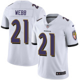 NFL Baltimore Ravens #21 Webb White Vapor Limited Jersey