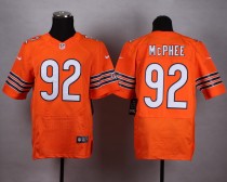 Nike Chicago Bears 92 McPhee Orange Elite Jersey
