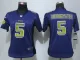 Women New Nike Minnesota Vikings 5 Bridgewater Purple Strobe Elite Jersey