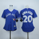 MLB Toronto Blue Jays #20 Donaldson Womens Blue Jersey