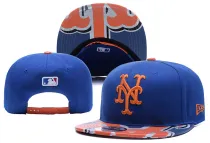 MLB New York Mets Blue Snapback Hats--YD