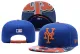 MLB New York Mets Blue Snapback Hats--YD