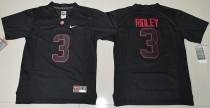 Youth Alabama Crimson Tide #3 Calvin Ridley College Football Limited Jersey Blackout