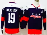 Kids NHL Washington Capitals #19 Backstrom Stadium Series Navy Jersey