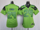 Women #24 Green Lynch Nike Seattle Seahawks Jersey