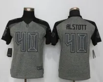 Women Nike New Tampa Bay Buccaneers 40 Alstott Gridiron Gray Limited Jersey