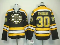Tim Thomas Black jersey, NHL Bruins #30 Womens jersey