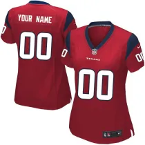 Nike Houston Texans Custom Red Women Jersey
