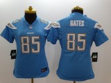 2014 NEW Nike San Diego Charger #85 Gates LT Blue Womens NFL Limited Jersey