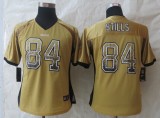 Women New Nike New Orleans Saints 84 Stills Drift Fashion Gold Elite Jerseys