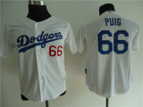 MLB Los Angeles Dodgers #66 Puig Kids Jersey White