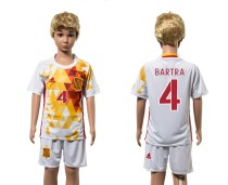 2016 Soccer Spain #4 Bartra Away Kids Jersey