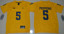 Youth Jordan Brand Michigan Wolverines Jabrill Peppers 5 College Football Limited Jersey Yellow