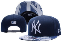 MLB New York Yankees Snapback Blue Hats--YD
