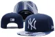 MLB New York Yankees Snapback Blue Hats--YD