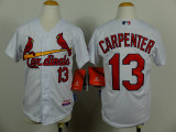 MLB St. Louis Cardinals #13 Carpenter White Youth Jersey
